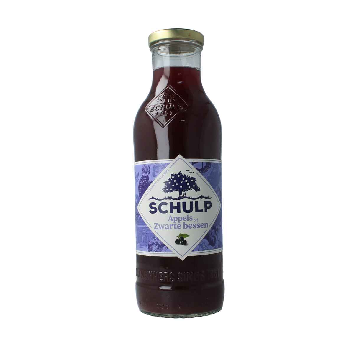 Schulp Appel & zwarte bessensap 750.00 Milliliter