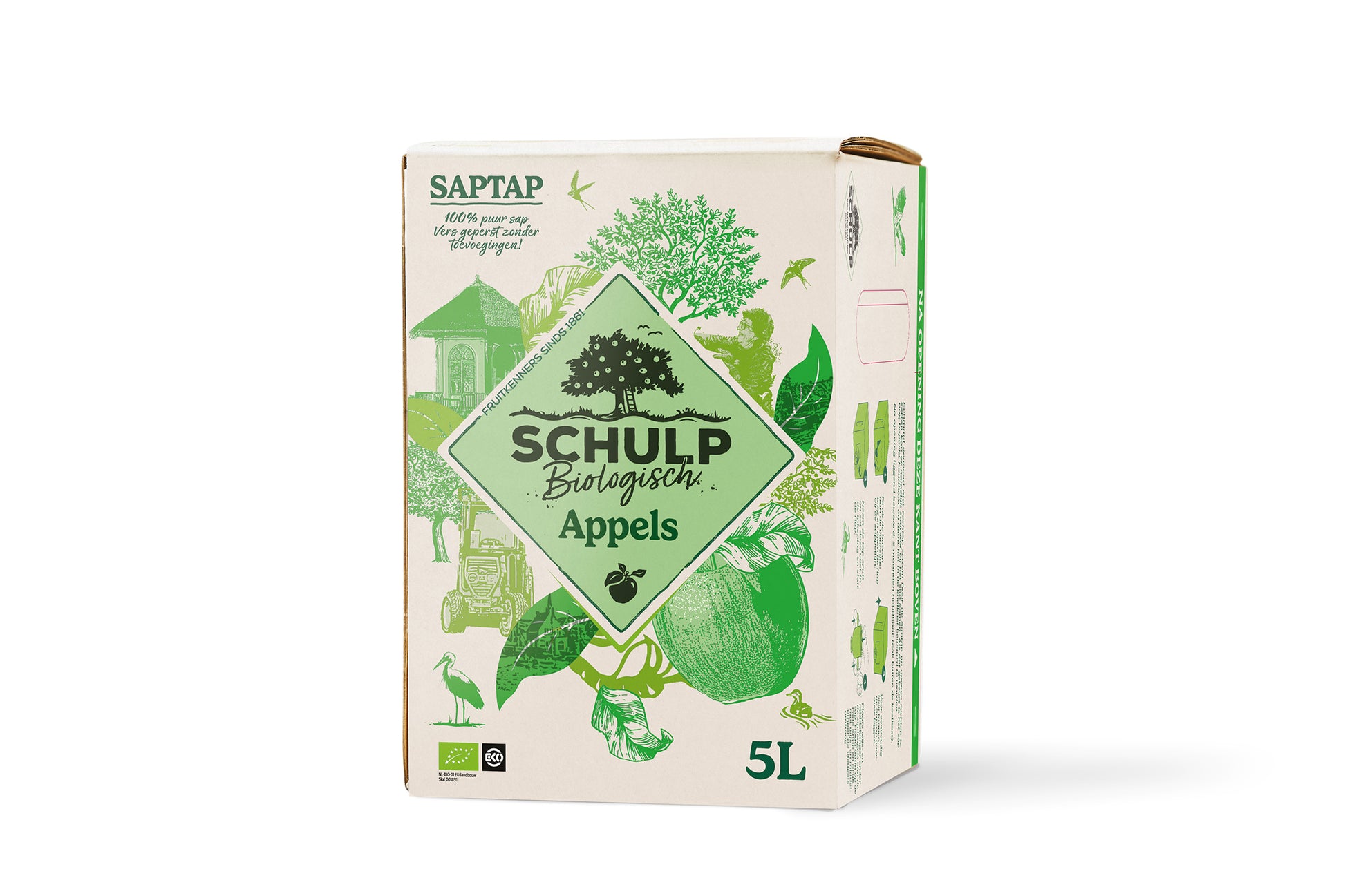 Schulp Saptap appelsap bio 5.00 Liter