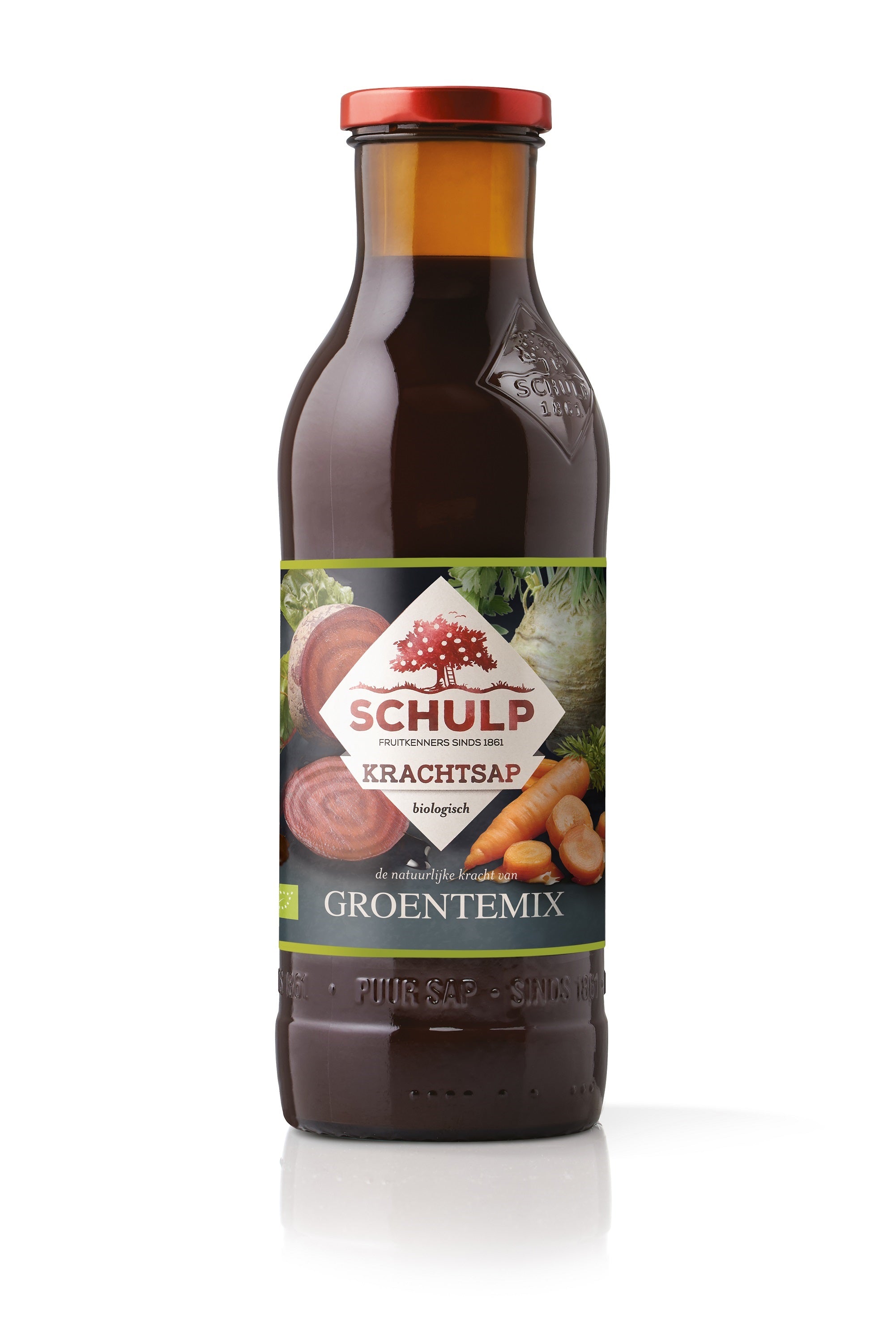 Schulp Krachtsap groentemixsap puur bio 750 Milliliter