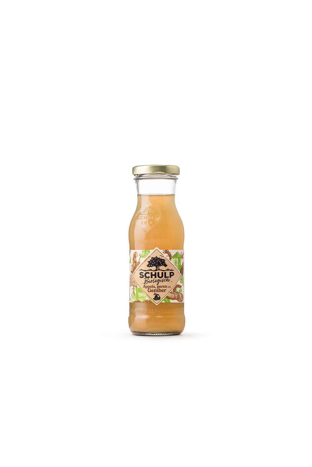 Schulp Appel, peer & gembersap biologisch 200 Milliliter