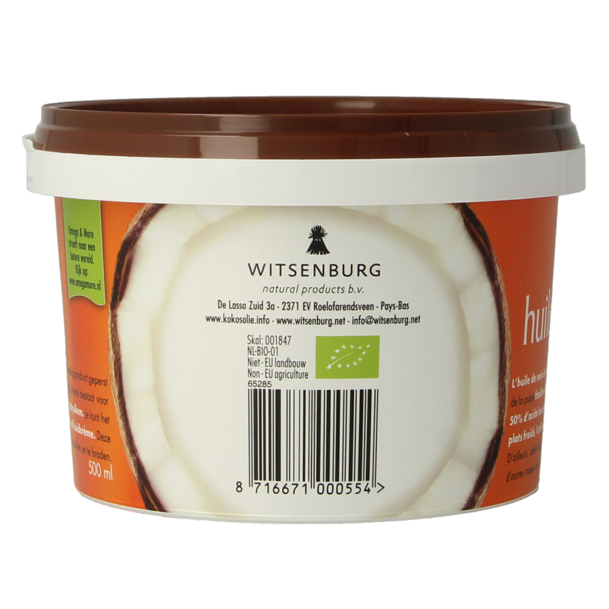 Omega & More Kokosolie extra virgin bio 500.00 Milliliter