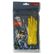 CLEAN-COMFORT Huishoudhandschoen geel maat L 1 Paar
