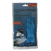 CLEAN-COMFORT Huishoudhandschoen blauw maat L 1.00 Paar