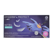 Epiderm Protect Nitriel onderzoekhandschoen poedervrij XS blauw 100 Stuks