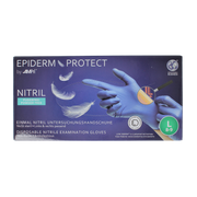 Epiderm Protect Nitriel onderzoekhandschoen poedervrij L blauw 100 Stuks
