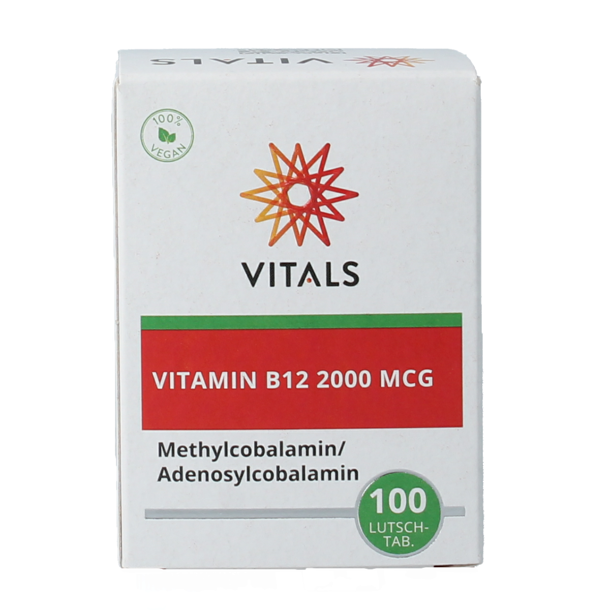Vitals Vitamine B12 2000 mcg 100.00 Zuigtabletten