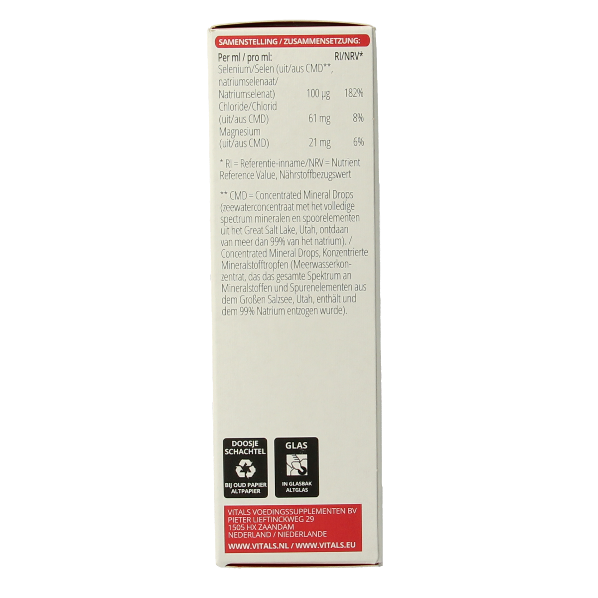 Vitals Elementair selenium 60 Milliliter