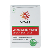 Vitals Vitamine D3 1000IE vegan 100.00 Softgels