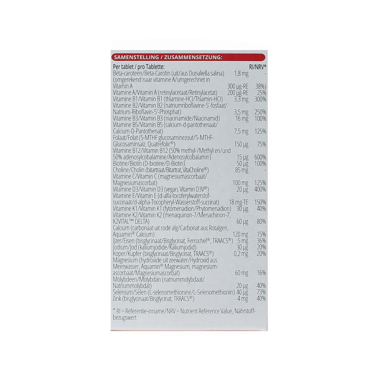 Vitals Elke dag basis 60.00 Tabletten