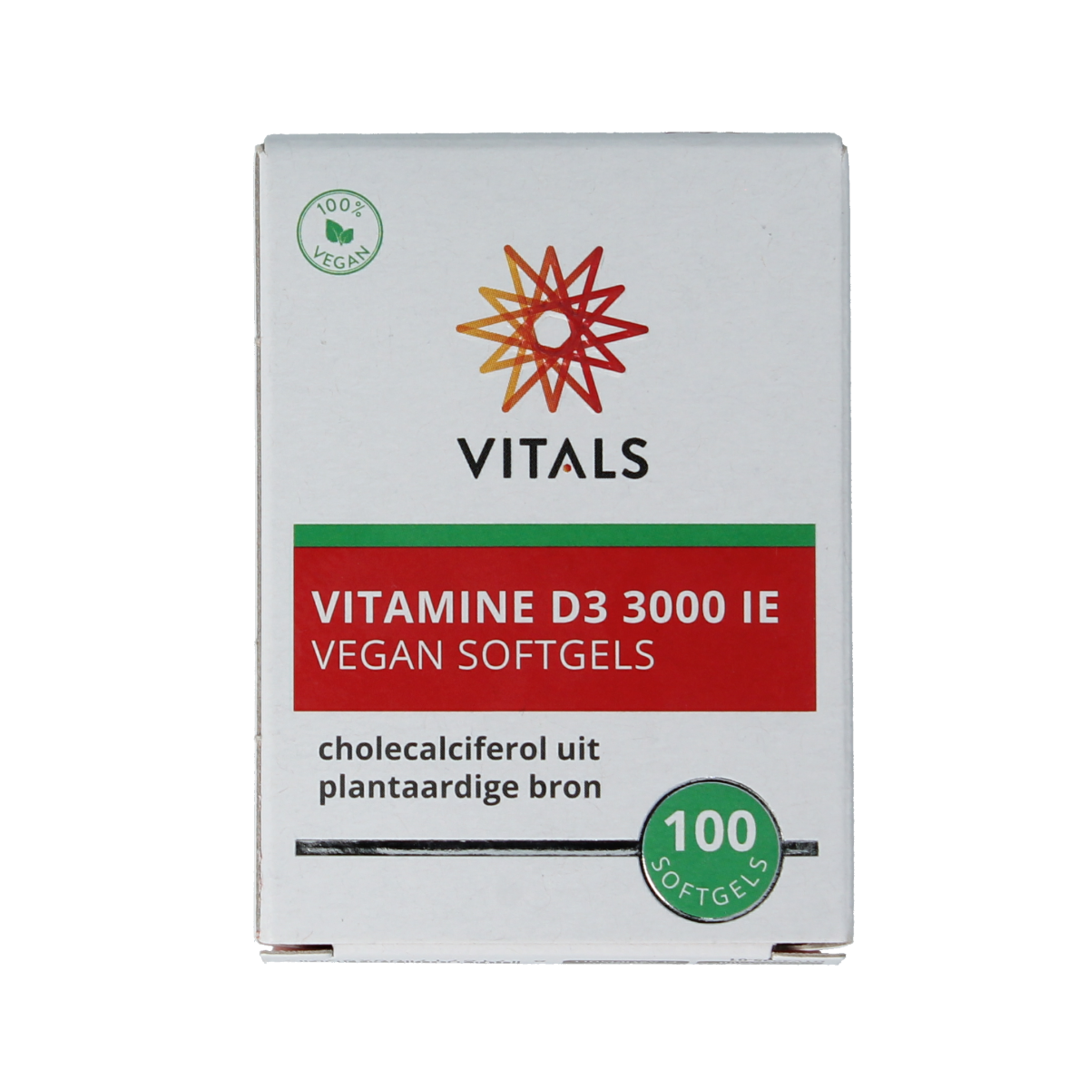 Vitals Vitamine D3 3000 ie 100 softgels 100.00 Softgels