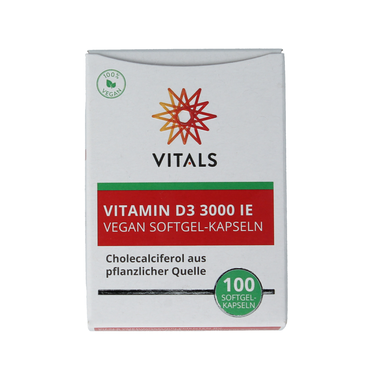 Vitals Vitamine D3 3000 ie 100 softgels 100.00 Softgels