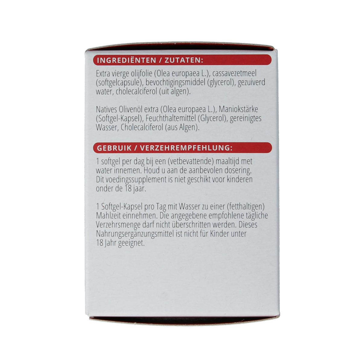 Vitals Vitamine D3 3000 ie 100 softgels 100.00 Softgels