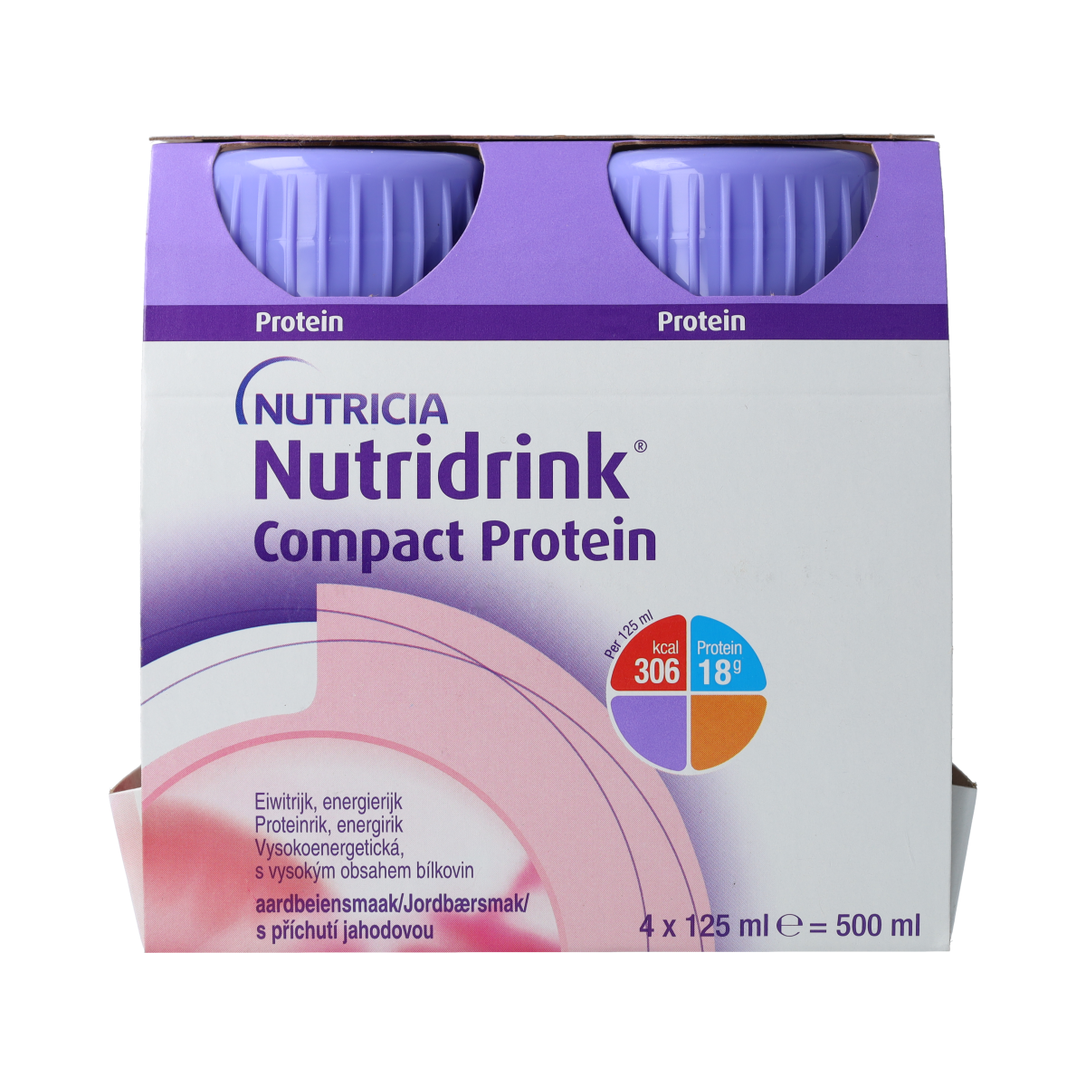 Nutridrink Compact proteine aardbei 125ml 4.00 Stuks
