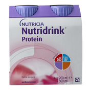 Nutridrink Protein aardbei 200ml 4 Stuks