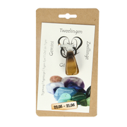Steengoed Sterrenbeeldsteen hanger tweelingen 1 Stuks