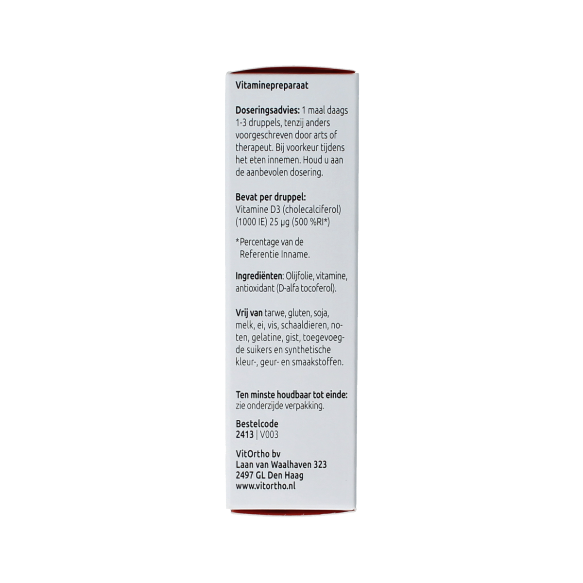 VitOrtho Vitamine D3 1000IE druppels 20.00 Milliliter