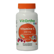 VitOrtho Vitamine C 250mg met 25mg bioflavonoiden 60 Kauwtabletten