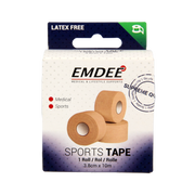 Emdee Sport tape 3.8cm x 10m huidkleur 1.00 Stuks