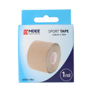 Emdee Sport tape 3.8cm x 10m huidkleur 1.00 Stuks