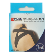Emdee Kinesio tape zwart pre cut 1 Stuks