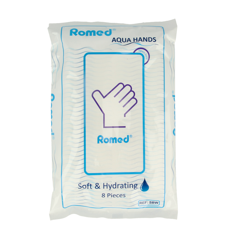 Romed Washandjes vochtig 8 Stuks