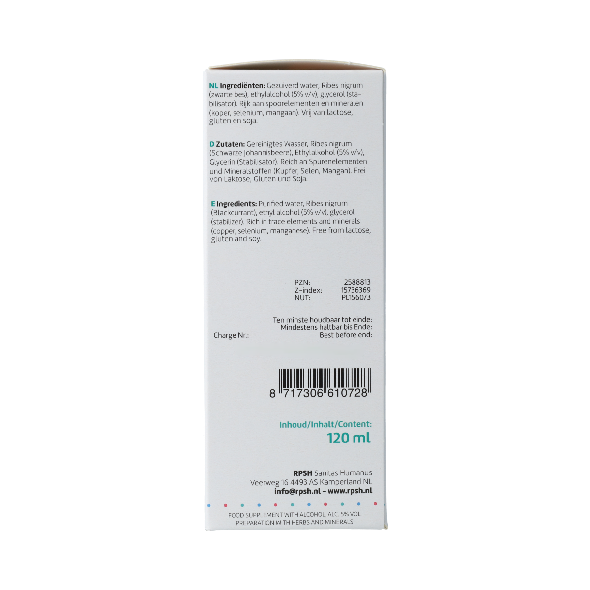 RPSH Oligo Ribes nigrum - Zwarte bes 120.00 Milliliter
