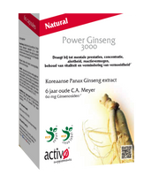 Activo Power ginseng 3000 60.00 Vegetarische capsules