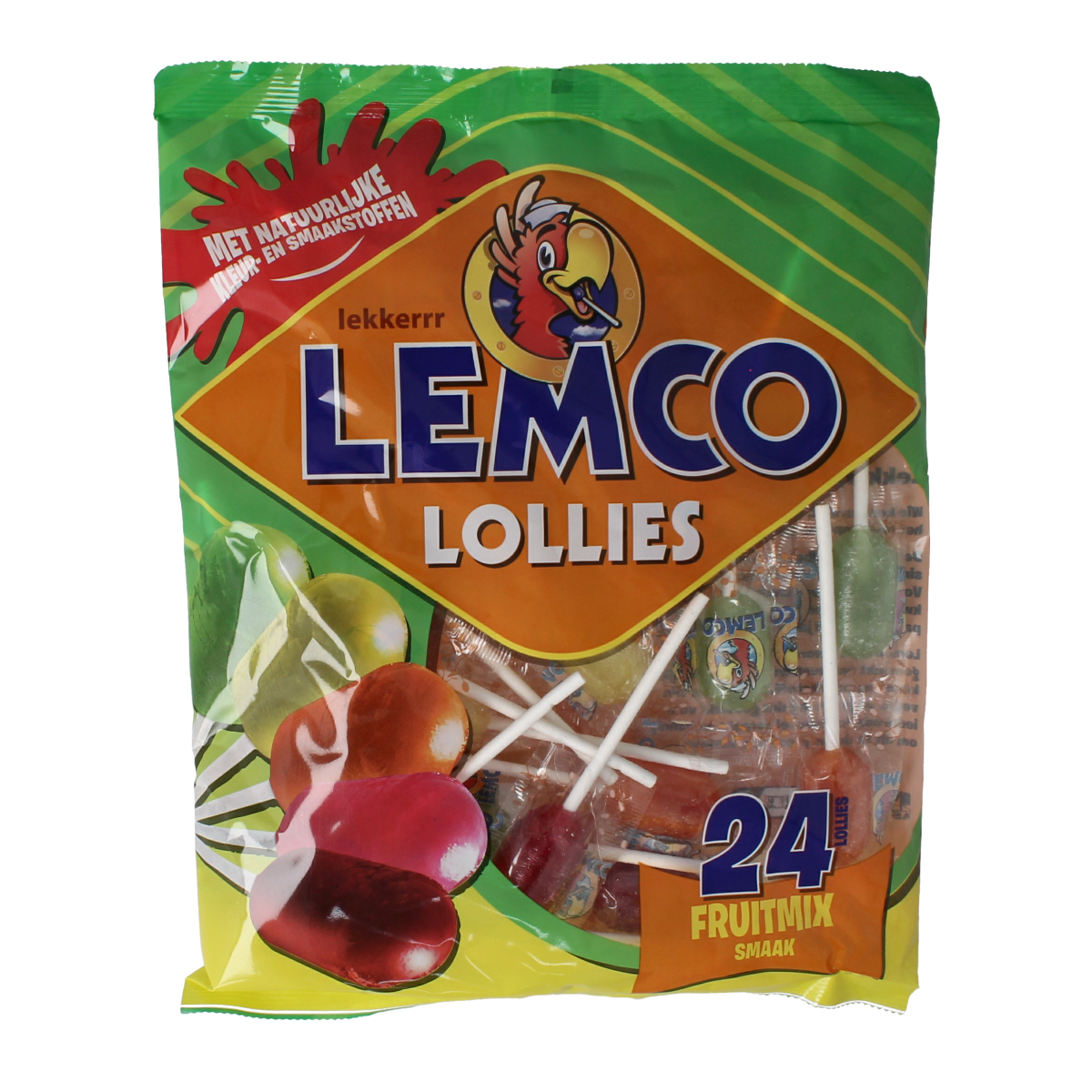 Lemco Vruchten lollies 240.00 Gram