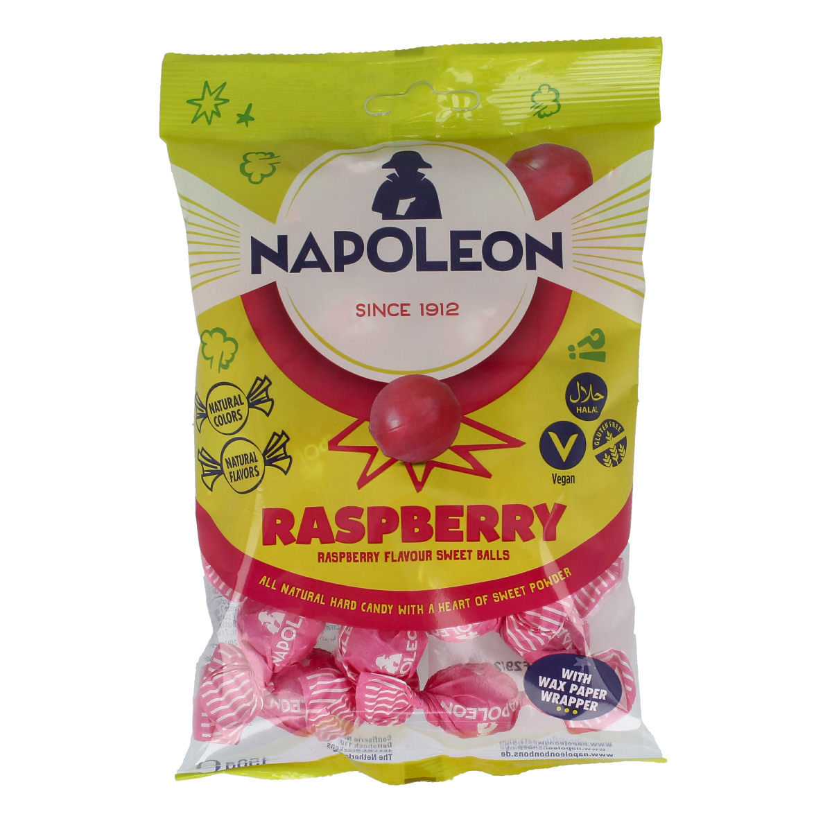 Napoleon Framboos kogels 150.00 Gram