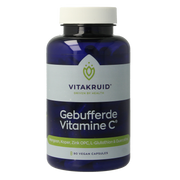 Vitakruid Gebufferde Vitamine C met oa Zink OPC Quercetine 90.00 Vegetarische capsules