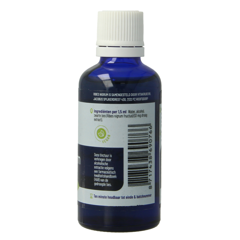 Vitakruid Ribes Nigrum Zwarte bes tinctuur 1:10 50 Milliliter
