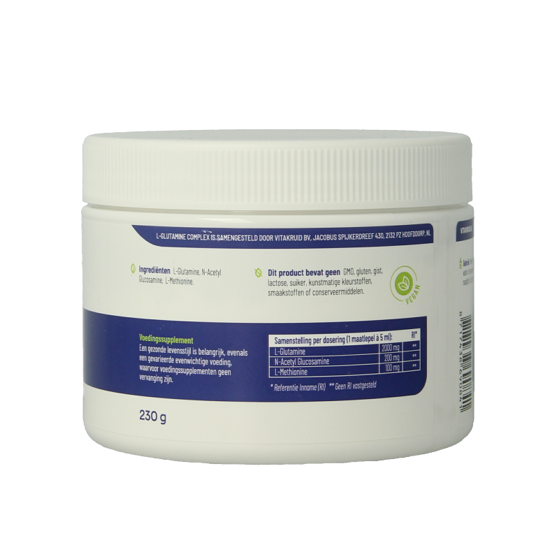 Vitakruid L-Glutamine Complex Glucosamine & L-Methionine 230 Gram