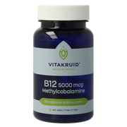 Vitakruid B12 5000 mcg Actief Methylcobalamine 60.00 Smelttabletten