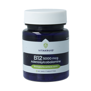 Vitakruid B12 5000 mcg Actief Adenosylcobalamine 60 Smelttabletten