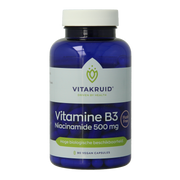 Vitakruid Vitamine B3 Niacinamide 500 mg Flush Free 90 Vegetarische capsules