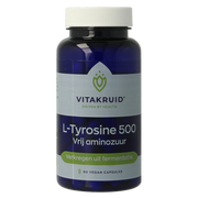 Vitakruid L-Tyrosine 500mg uit fermentatie 60 Vegetarische capsules