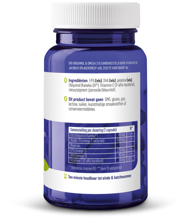 Vitakruid Q10 Ubiquinol 50 mg & Omega 3 450 TG 60.00 Capsules