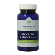 Vitakruid Rhodiola extract 500 mg 3% Rosavin 1% Salidroside 60.00 Vegetarische capsules