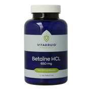 Vitakruid Betaine HCL 650mg & pepsine 160mg 120 Tabletten