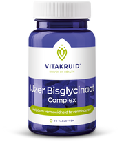 Vitakruid IJzer Bisglycinaat 28 Complex oa Koper Vitamine C 90.00 Tabletten