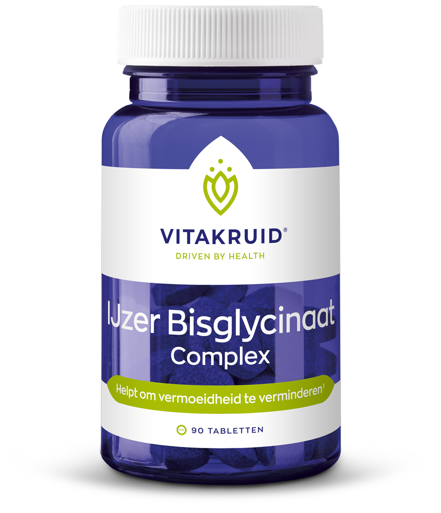 Vitakruid IJzer Bisglycinaat 28 Complex oa Koper Vitamine C 90.00 Tabletten