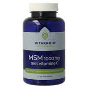 Vitakruid MSM 1000 mg > 99,9% zuiver + vitamine C 120.00 Tabletten