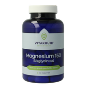 Vitakruid Magnesium 150 Bisglycinaat met 200mg L-Taurine 90.00 Tabletten