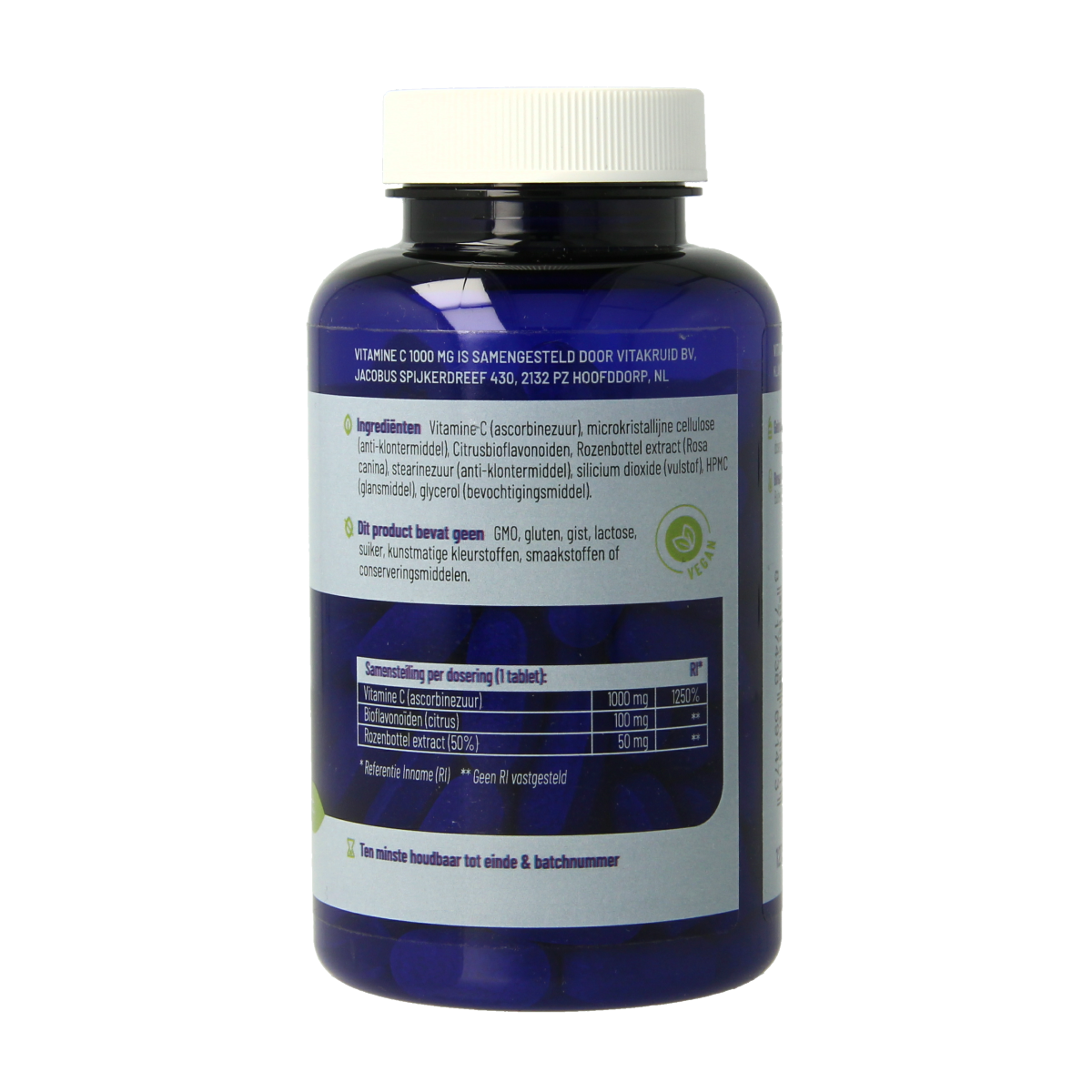 Vitakruid Vitamine C 1000 met Bioflavonoiden & Rozenbottel 90.00 Tabletten