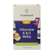Vitakruid Vitamine K & D baby druppels 10ml 20 Milliliter