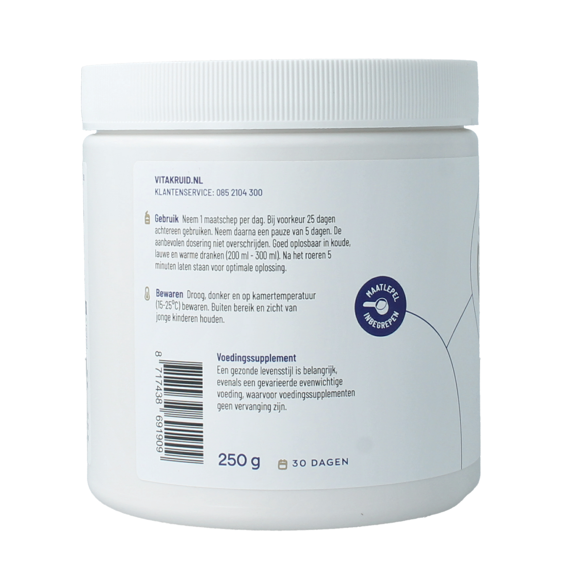 Vitakruid Collageen Solugel poeder met vitamine C & D 250.00 Gram