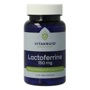 Vitakruid Lactoferrine 150 mg minimaal 95% puur + Vitamine C 60 Vegetarische capsules