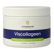 Vitakruid Viscollageen 99% puur collageen vitamine C & zink 130 Gram