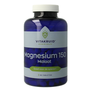 Vitakruid Magnesium 150 Malaat met Vitamine B6 (P-5-P) 180.00 Tabletten