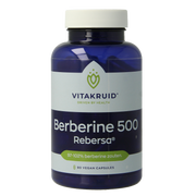 Vitakruid Berberine 500 Rebersa 97-102% berberine zouten 90.00 Vegetarische capsules